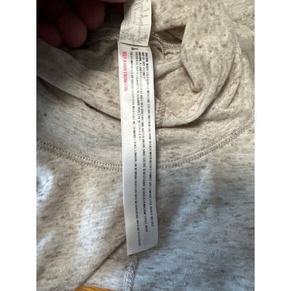 Free People Intimately Beige Heathered Long Sleeve Turtleneck Tunic Top Womens M - Picture 6 of 8